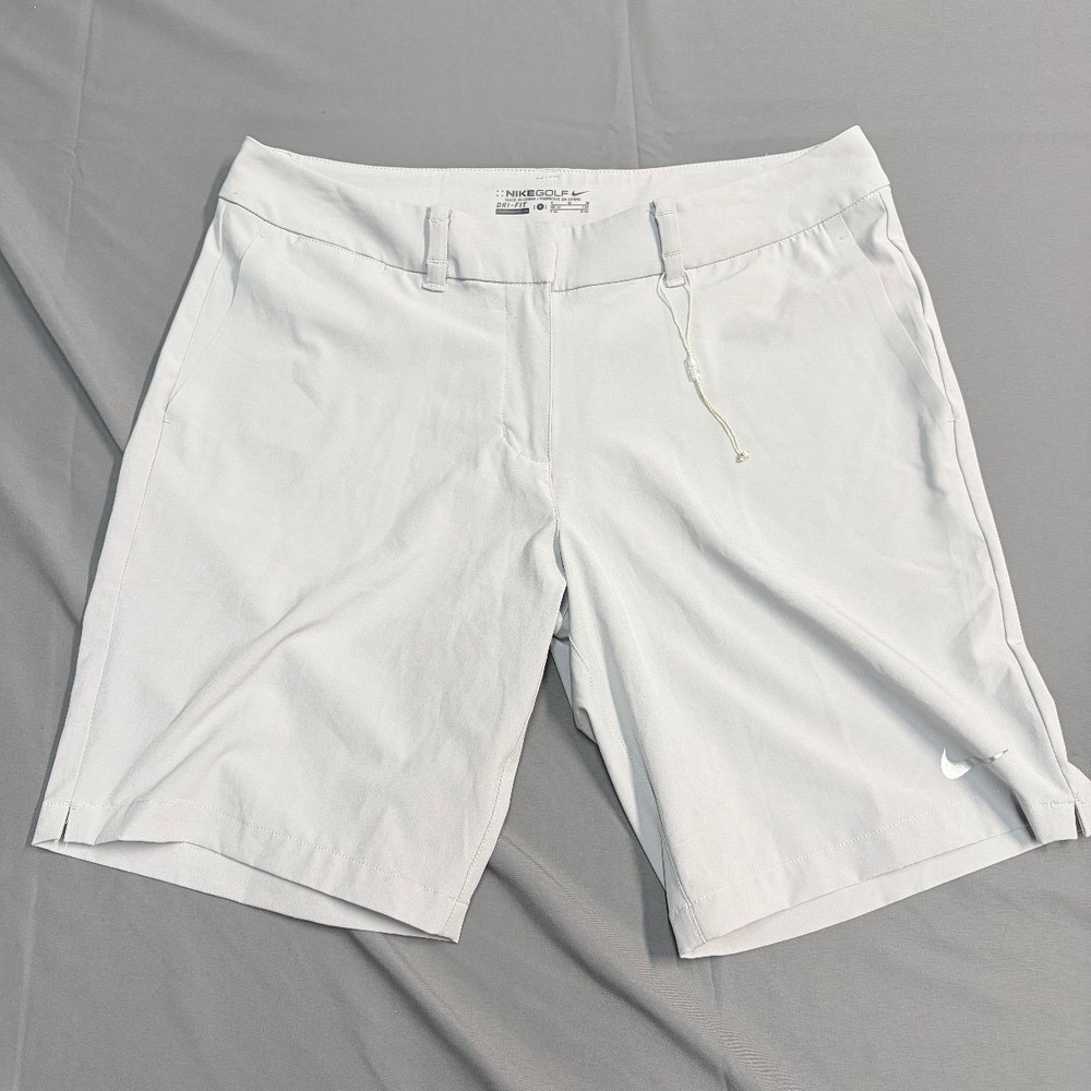 NikeGolf Golf Shorts Dri-Fit Womens 8 M Gray Moisture Wicking Preowned Excellent - Picture 3 of 11